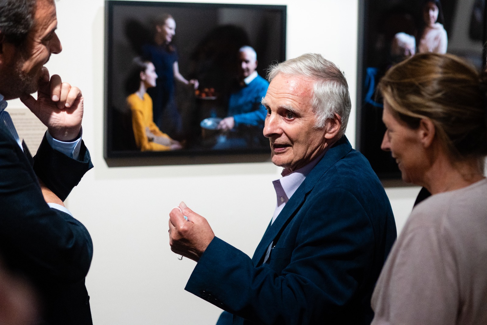 Holocaust survivor Steven Frank with the portrait by the Duchess of Cambridge  (© Derryn Vranch / Royal Photographic Society)