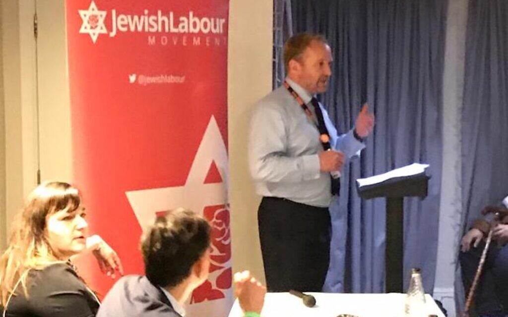 GMB leader Gary Smith speaking at previous JLM event