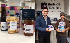 Yacov (right) who Kisharon supports with Anthony Shaw, Chief Executive, Bedside Kosher.