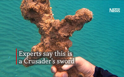 The sword was discovered by an amateur diver