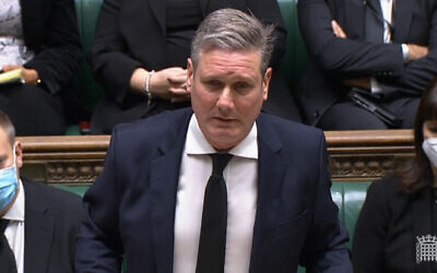 Labour Party leader Sir Keir Starmer speaks in the chamber of the House of Commons