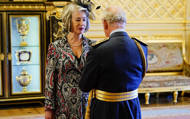 Actress Maureen Lipman is made a Dame Commander of the British Empire by the Prince of Wales during an investiture ceremony at Windsor Castle. Picture date: Wednesday October 27, 2021.
