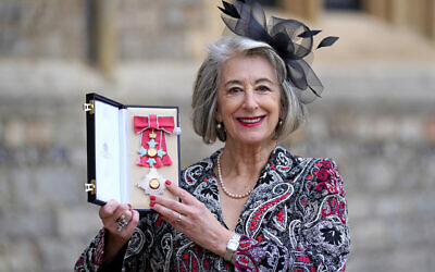 Actress Maureen Lipman after being made a Dame by the Prince of Wales during an investiture ceremony at Windsor Castle.