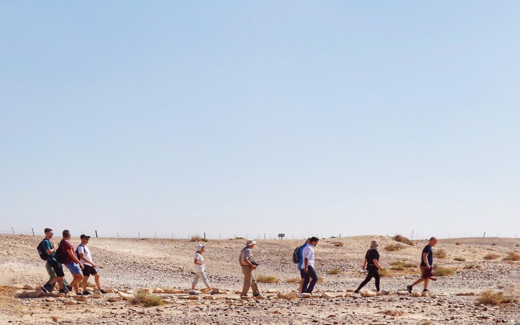 The Jordan 360 participants enjoy a trek through the desert