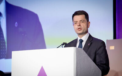 James Brokenshire speaking at a Holocaust Memorial Day Trust event (HMDT)