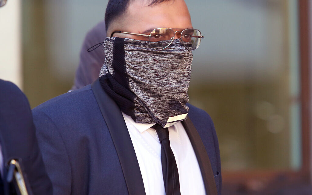 Picture shows Adil Mota at Westminster Magistartes Court. Mr Mota is charged with using threatening behaviour or insulting words towards the Jewish Centre on 16th May.
