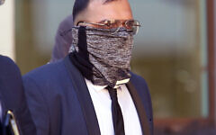 Picture shows Adil Mota at Westminster Magistartes Court. Mr Mota is charged with using threatening behaviour or insulting words towards the Jewish Centre on 16th May.