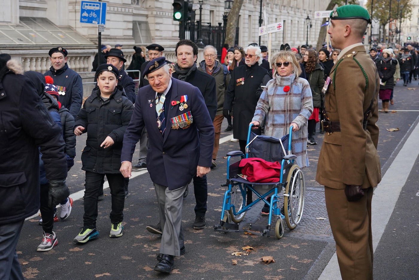 The annual Association of Jewish Ex-Servicemen and Women parade at the Cenotaph in Whitehall, London. Picture date: Sunday November 21, 2021.