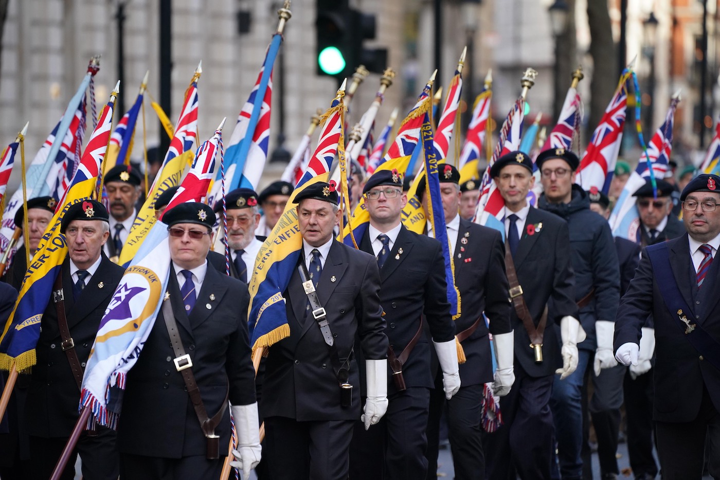 The annual Association of Jewish Ex-Servicemen and Women parade at the Cenotaph in Whitehall, London. Picture date: Sunday November 21, 2021.