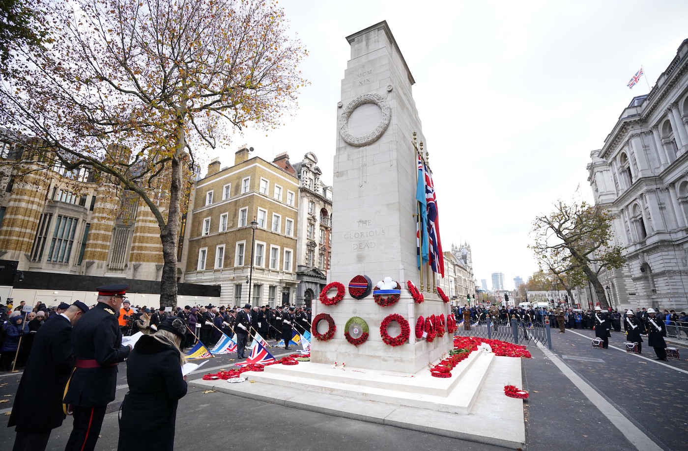 The annual Association of Jewish Ex-Servicemen and Women parade at the Cenotaph in Whitehall, London. Picture date: Sunday November 21, 2021.