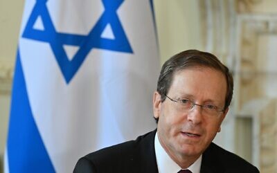 The President of Israel, Isaac Herzog London. Picture date: Tuesday November 23, 2021. (Jewish News)