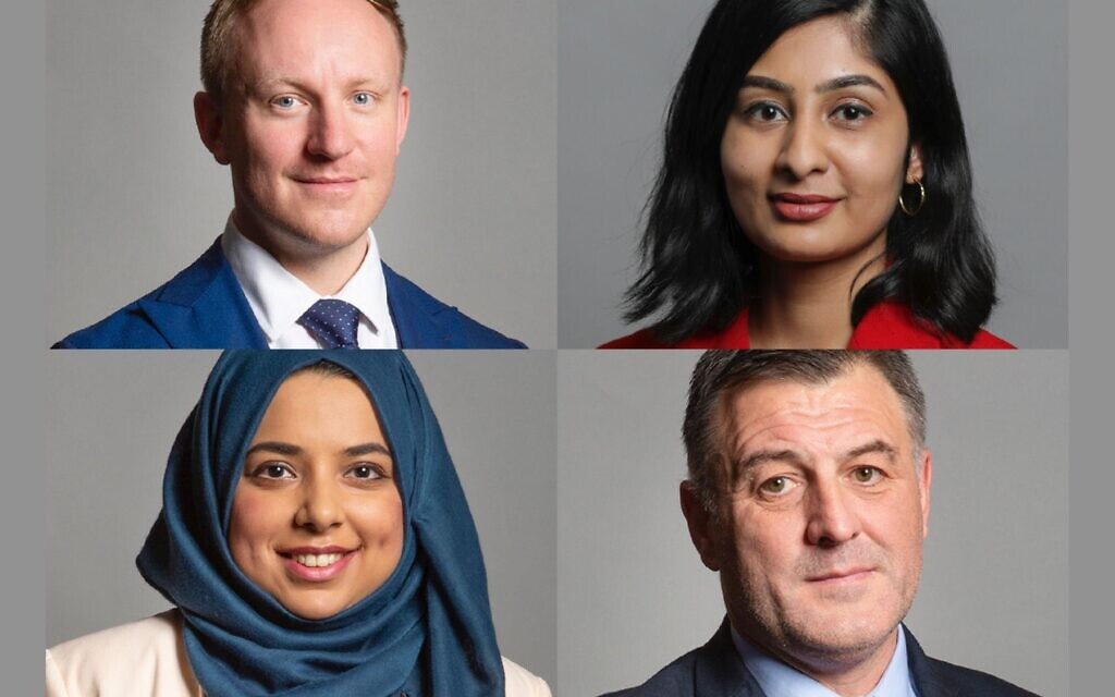 Clockwise: Sam Tarry, Zarah Sultana, Ian Byrne and Apsana Begum