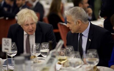Boris Johnson and Yair Lapid at CFI