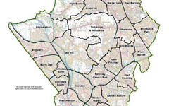 Map of Barnet, the most Jewish borough in the country