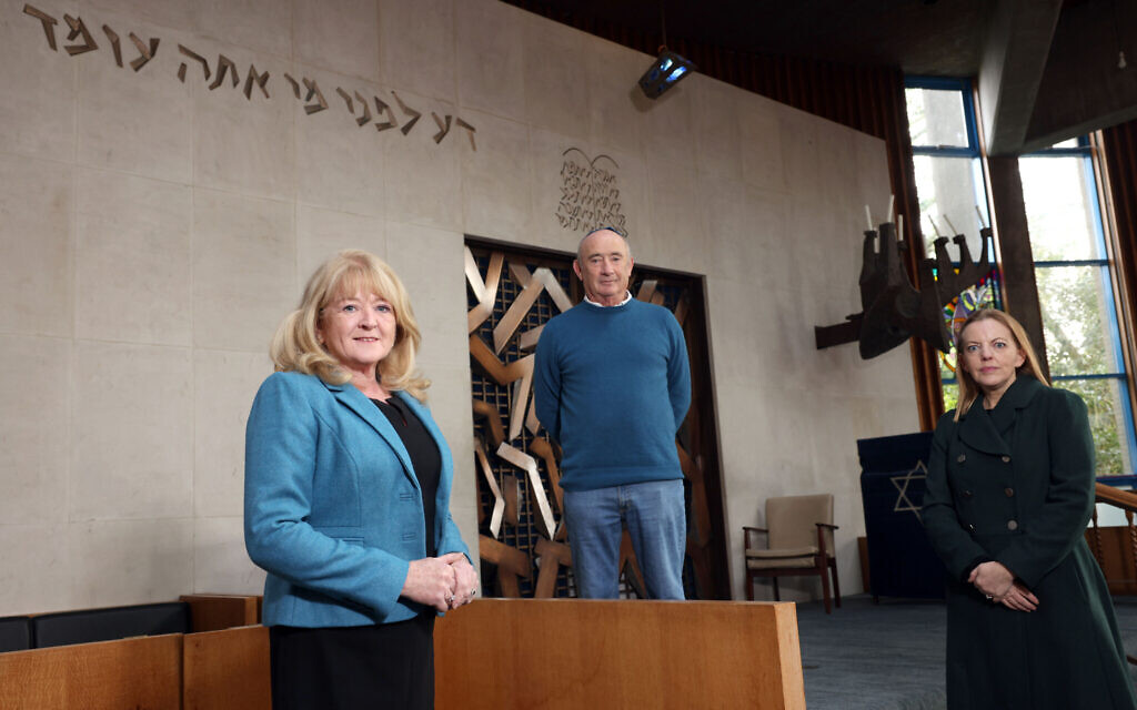 Geraldine McGahey, Chief Commissioner, Equality Commission for NI, Michael Black, Chair of the Belfast Jewish Community, and Alyson Kilpatrick, Chief Commissioner of the NIHRC. The UK Government and EU have been urged to find an "urgent solution" over the shortages of kosher food in Northern Ireland.