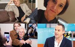 Anthony Horowitz, Emily Lawson, Agnes Kaposi with her granddaughter and Martin Lewis