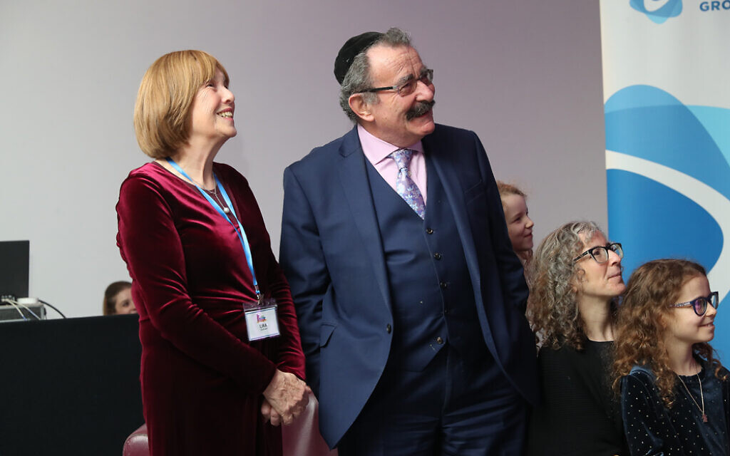 Lady Lira Winston with Lord Winston at the PAJES-Jewish News Jewish Schools Awards (Marc Morris Photography)