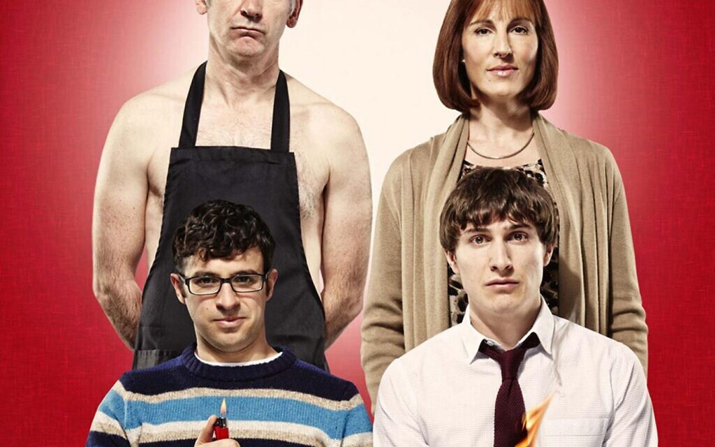 Tamsin Greig with her 'Jewish'Friday Night Family