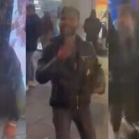 Image released by the Met Police of the three men being sought over the antisemitic incident in Oxford Street