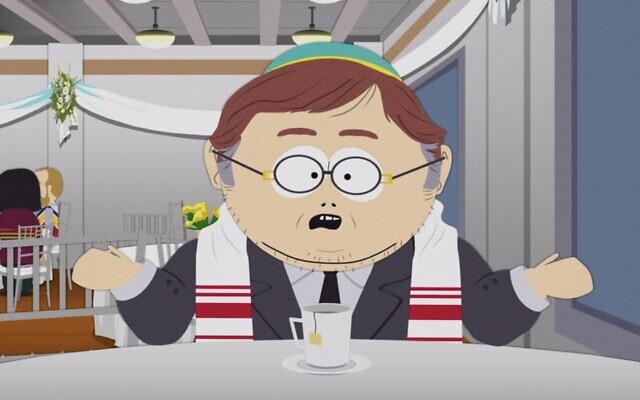 An adult Eric Cartman (Trey Parker) is now a rabbi on "South Park: Post COVID." (Screenshot via Paramount Plus)