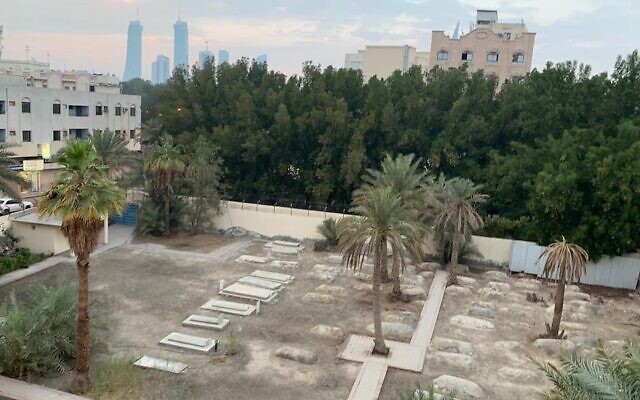 A view of the Jewish cemetery in Manama, Bahrain. (Courtesy of Association of Gulf Jewish Communities)