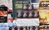 Nearly 350,000 flyers expressing support for victims of sexual abuse were distributed in Orthodox communities across Israel by a group of volunteers Friday. (Courtesy Shoshanna Keats-Jaskoll)