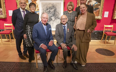 Prince of Wales with Holocaust survivor Zigi Shipper (seated, right) and his family, and the artist Jenny Saville (right) an exhibition at The Queen's Gallery, Buckingham Palace, London, of 'Seven Portraits: Surviving the Holocaust', which were commissioned by the prince to pay tribute to Holocaust survivors. Picture date: Monday January 24, 2022.