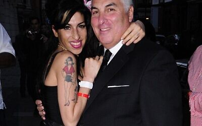 The late Amy Winehouse with dad Mitch