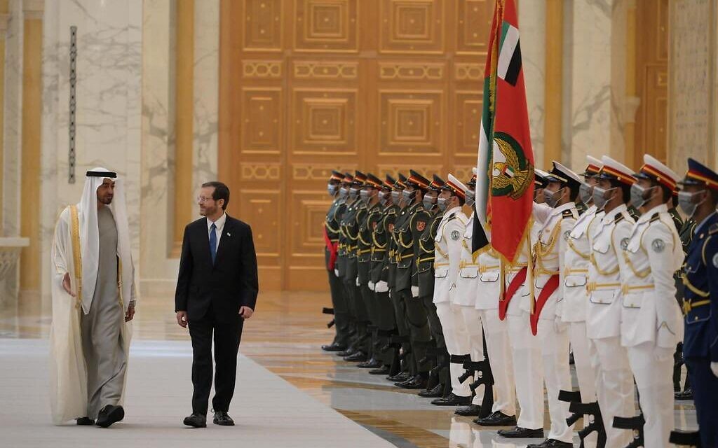 Isaac Herzog in the UAE