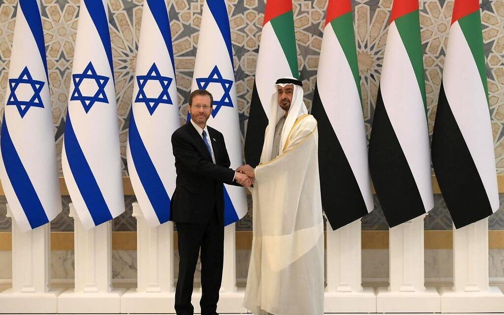 Isaac Herzog in the UAE