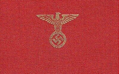 NSDAP membership book (Wikipedia/Author	User Henryart on de.wikipedia/ Bild-GFDL
{{Kennzeichen verfassungswidriger Organisationen}}/Attribution: Henryart)