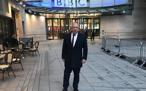 Lord Mann outside Broadcasting House