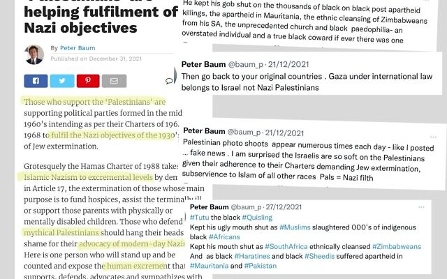 Some of Peter Baum's comments