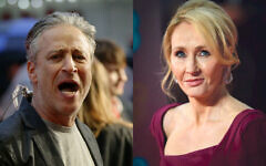 Jon Stewart and J.K. Rowling Jon Stewart and J.K. Rowling