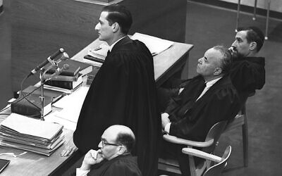 Gabriel Bach during the 1961 trial.