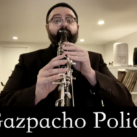 Michael Winograd, a popular Klezmer composer and clarinetist, recently poked fun at Rep. Majorie Taylor Greene's viral "Gazpacho Police" comment by turning it into the title of a klezmer song. (Screenshot)