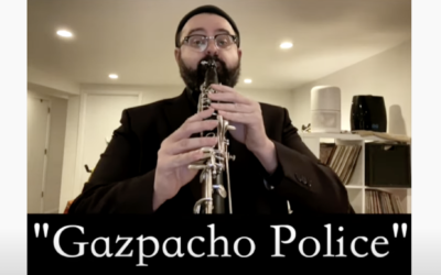 Michael Winograd, a popular Klezmer composer and clarinetist, recently poked fun at Rep. Majorie Taylor Greene's viral "Gazpacho Police" comment by turning it into the title of a klezmer song. (Screenshot)