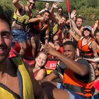 Jared Armstrong, center, appealed the Israeli Interior Ministry's denial of his application for Israeli citizenship but his appeal was denied Wednesday. (Courtesy Armstrong)