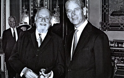 Lord Jacobovits pictured with Prince Philip