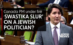 Did Justin Trudeau really accuse an Jewish opponent of appearing next to swastikas?