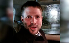 Bezalel Smotrich filmed himself in a car travelling 'between meetings' in North London on Wednesday night (Photo: Facebook) Bezalel Smotrich filmed himself in a car travelling 'between meetings' in North London on Wednesday night (Photo: Facebook)