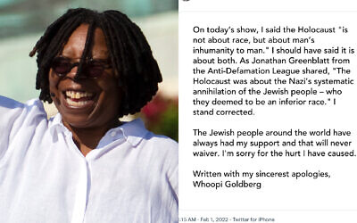 Whoopi Goldberg and her apology