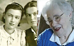 Left: Berta Bienenstock pictured on the left with a friend in Siberia, 1941.
Right: Berta in an interview with the Association of Jewish Refugees in 2004 Left: Berta Bienenstock pictured on the left with a friend in Siberia, 1941.
Right: Berta in an interview with the Association of Jewish Refugees in 2004