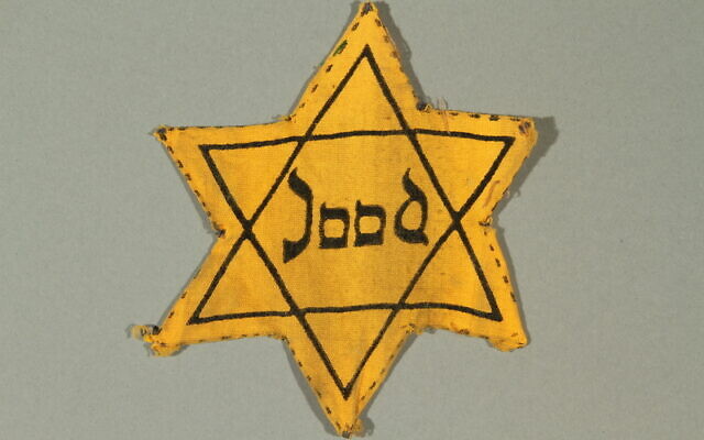 A Star of David with the Dutch word for 'Jew', as worn during the Second World War. (Photo: US Holocaust Museum)