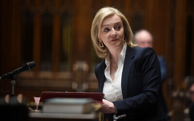 Foreign Secretary Liz Truss speaking in the House of Commons, London, as she announced new sanctions against Russia. Issue date: Monday February 28, 2022. See PA story POLITICS Ukraine. Photo credit should read: UK Parliament/Jessica Taylor/PA Wire