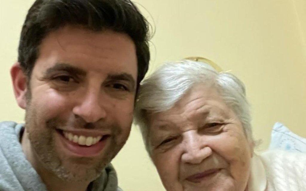 Zac Newman and his mother in law Kateryna Razumenko