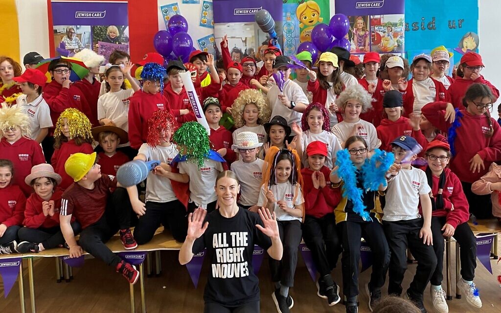 Pupils at Yavneh Primary School held a special Purim zumba session Pupils at Yavneh Primary School held a special Purim zumba session