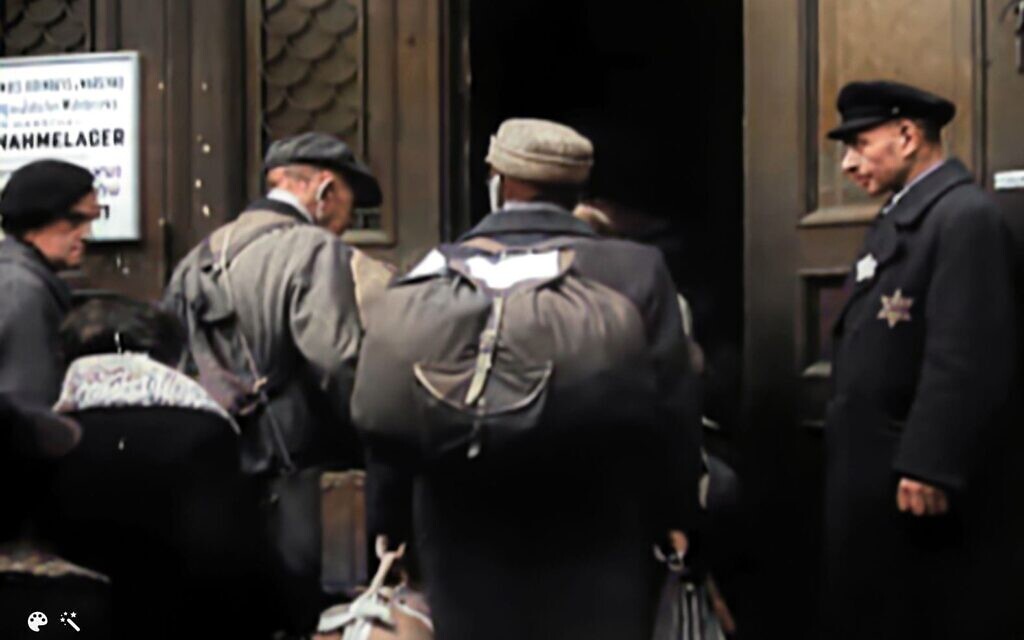 Men pictured in the Warsaw Ghetto Men pictured in the Warsaw Ghetto