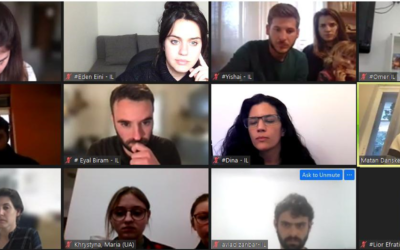Israeli and Ukrainian youths meet online to discuss life under fire.