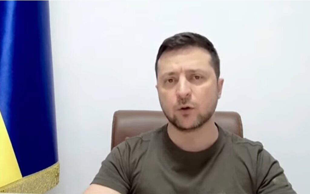 President Volodymyr Zelensky (Screengrab)